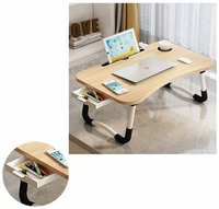 Складной столик для ноутбука, завтрака, планшета, алюминий / пластик