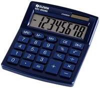 Калькулятор настольный Eleven SDC-805NR-NV, 8 разр, двойное питание, 127*105*21мм, синий