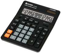 Калькулятор настольный Eleven SDC-664S, 16 разрядов, двойное питание, 155*205*36мм, черный