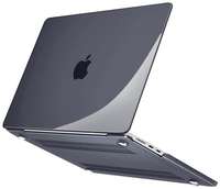 Nova store Чехол для MacBook Air 13.6 2022 2023 2024 M3 A3113 M2 A2681 Hard Shell Case черный глянцевый