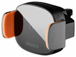 Автомобильный держатель Deppa Crab QI Stone, для телефона, с беспроводной зарядкой