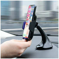 Держатель для телефона 3,5″-5,9″ автомобильный, крепление присоска, Deppa 55127-OZ/ Без заводской упаковки