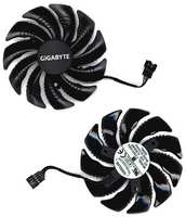 Batme Вентилятор (кулер) для видеокарты Gigabyte RX 470, 570, 580, GTX 1060, 88мм, 4pin