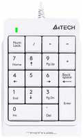 Числовой блок A4TECH Fstyler FK13P, USB, без русского алфавита, белый [fk13p white]