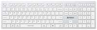 Клавиатура A4TECH Fstyler FBX50C, USB, Bluetooth / Радиоканал, белый [fbx50c white]