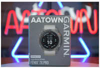 Garmin fenix 7X Pro Sapphire Solar Edition - Titanium with Fog Gray / Ember Orange Band 010-02778-14