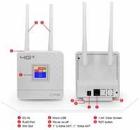 CPE Wifi роутер 4g. Роутер работает С любым сотовым оператором россии, крыма, СНГ. Разблокированный. НЕ требует настроек! С жк-экраном! На максимальной скорости 300 Мб/с. для квартиры, дома, офиса!