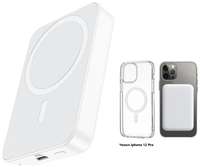TWS Портативный аккумулятор MagSafe на 10000 mAh + чехол Magsafe для Iphone 12 mini, Набор аксессуаров 2 в 1 для Iphone, WinStreak