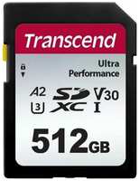 Карта памяти Transcend 512Gb 340S SDXC UHS-I U3 V30 (160 / 90 MB / s)