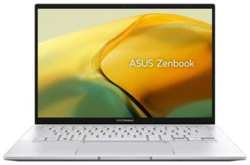 Asus Zenbook 14 Ultra 9 2024 New, официальная гарантия Asus 2 года, Ноутбук 14″, Intel Core Ultra 9 185H (3.9 ГГц), RAM 32 ГБ, SSD 1024 ГБ, Windows 11 Home лицензия, серебристый, Русская-английская раскладка