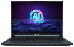 Ноутбук игровой MSI Stealth 16 AI Studio A1VHG-061RU 9S7-15F312-061, 16″, IPS, Intel Core Ultra 9 185H 2.3ГГц, 16-ядерный, 32ГБ DDR5, 2ТБ SSD, NVIDIA GeForce RTX 4080 для ноутбуков - 12 ГБ, Windows 11 Home, синий