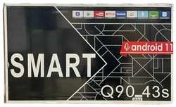 Телевизор Smart TV Q90 43s, Full HD Черный