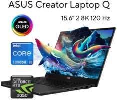 15.6″ ноутбук Asus Creator OLED Q540 Core i9 13900H 16gb DDR5 1 Tb SSD PCle NV GeForce RTX 3050 Win11 Home
