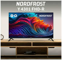 Телевизор NORDFROST Y 4301 FHD-R, 43 дюйма, HD, Smart TV, Yandex, голосовое управление Алиса