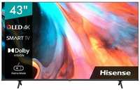 HISENSE Телевизор HISENSE 43″ 4K / UHD QLED 3840×2161 TV Bluetooth Wi-Fi Direct черный 43E7KQ