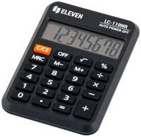 Калькулятор карманный Eleven LC-110NR, 8 разрядов, питание от батарейки, 58*88*11мм, - 2 шт