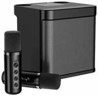 Компактная портативная колонка с микрофонами для караоке SkyDisco Party Box 21