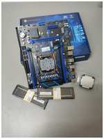 Комплект HUANANZHI X99 QD4 LGA 2011-3 / Xeon E5 2696v3 2.3 ГГц / H-FLASH 32 Гб (2х16Гб) DDR4 2666 МГц