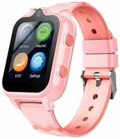 Детские смарт часы Smart Baby Watch D35 4G, Wi-Fi, с кнопкой SOS, GPS геолокацией, видеозвонком и прослушкой (Розовый)