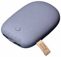 Внешний Soft touch аккумулятор в форме камня Stone Pebble на 7800 MAH (Серый  /  Gray, Soft_touch_stone_3_7800)