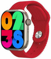 TWS Смарт часы HK9 pro / Умные часы AMOLED Bluetooth iOS Android, красные