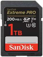Флеш карта SD 1TB SanDisk SDXC Class 10 V30 UHS-I U3 Extreme Pro 200MB/s (SDSDXXD-1T00-GN4IN)