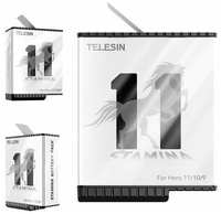 Telesin Аккумулятор Stamina для GoPro 11/ 10/ 9 долгая работа и быстрая зарядка Li-Pol