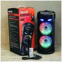 Колонка беспроводная Bluetooth портативная Speaker -4239 с микрофоном для караоке, LED подсветка / Портативная умная музыкальная акустика