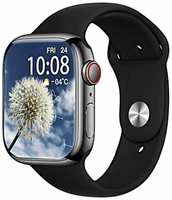 TWS Смарт часы HW9 PRO MAX / Умные часы AMOLED Bluetooth iOS Android, черные