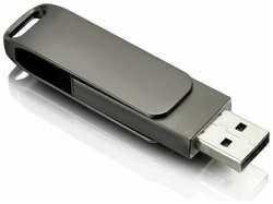 Флеш Империя USB флешка, USB flash-накопитель, Флешка Stone, 16 ГБ, серая, USB 2.0, арт. F44 10шт