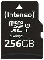 Карта памяти (Intenso) microSDXC UHS-I Premium 90 MB / s 256 GB + SD adapter (Germany)