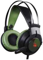А4 Игровые наушники с микрофоном A4 Bloody J450 черный / зеленый