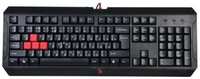 Клавиатура A4Tech Q100 черная, USB, LED