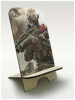 Бруталити Подставка, держатель для телефона из дерева c рисунком, принтом УФ Игры Call Of Duty Ops 2 ( PS, Xbox, PC, Switch) - 2493