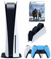 Игровая приставка Sony PlayStation 5 (3-ревизия)+2-й геймпад +зарядное+God of War, 825 ГБ