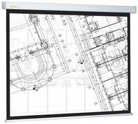 Рулонный серый экран cactus Wallscreen CS-PSW-124x221, 103″, серый