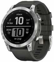 Умные часы Garmin Fenix 7, 47мм, 1.3″, серебристый (010-02540-01)