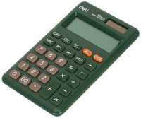 Калькулятор карманный Deli M120 (12-разрядный) зеленый