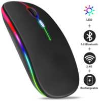 SunRise Беспроводная компьютерная мышь  /  USB – мышь /  RGB подсветка /  Black