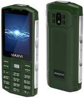 Телефон MAXVI P101 Global для РФ, 2 SIM, зелeный