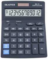 SKAINER Калькулятор настольный большой SKAINER SK-111, 12 разрядов, двойное питание, двойная память, 140x176x45 мм, черный