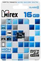 Карта памяти Mirex microSD, 16 Гб, SDHC, класс 4