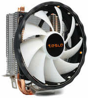 Кулер для процессора TESLA 920RGB, 1х120мм, 1600rpm, 3-pin, Al+Cu, серебристый / RGB