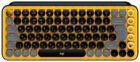 Клавиатура Logitech POP Keys, USB, беспроводная, желт / чер (920-010716)