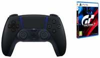 Геймпад Sony DualSense Midnight Black (чёрная полночь) + игра Gran Turismo 7 (PS5)