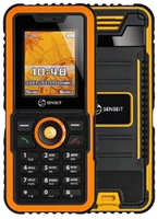 Телефон SENSEIT P7, 2 SIM, оранжевый / черный