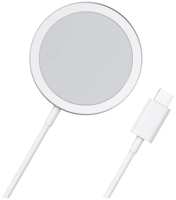 ROHS Беспроводное зарядное устройство для iPhone и AirPods, 15Вт, белое, серебристое