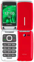 Телефон Fontel FL280, 2 SIM, красный