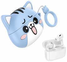 Hoco. Беспроводные наушники Hoco ″Котики″ с чехлом в виде котика и зарядкой Lightning