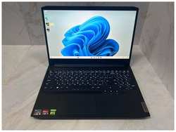 Ноутбук Lenovo ideapad Gaming 3-15ACH6. CPU: AMD Ryzen 5 5600H 3.3 ГГц, RAM: 8 ГБ, SSD: 512 ГБ, GPU: GeForce RTX 3050 Ti 4 ГБ, OS: Free DOS, LCD: 15.6″ / 1920x1080 пикс, Состояние: B1